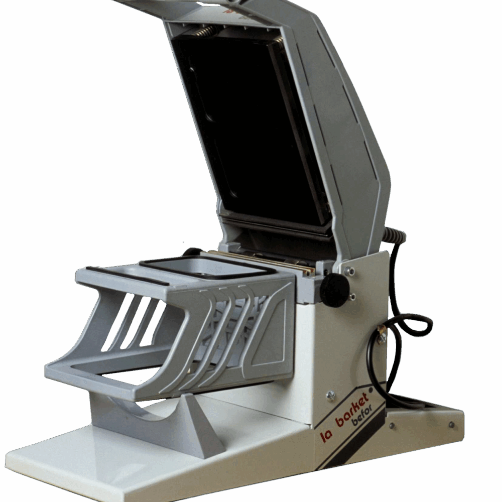 BP 40 E : Scelleuse de barquettes manuelle, nacelle 2 empreintes CLTP