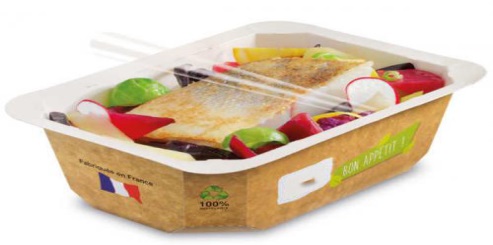 CARTON Barquettes carton, 100% recyclables, micro-ondes.