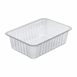 BARQUETTES CLTP : Barquettes PP, micro-ondable (-20°C / +120°C) thermoformées de 250 GR à 2 kg, 191x138mm ou 138x96mm