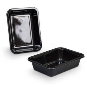 Barquettes CPET: passage au four (+220°C pendant 2h), barrière à l'oxygène (pour conditionnement MAP)