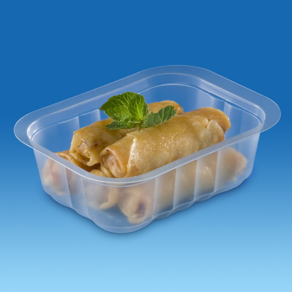 MCL_1 BARQUETTES MCL : Barquettes PP, micro-ondable (-20°C / +120°C) thermoformées de 250 GR à 2,5 kg, 227x177 ou 177x113 ou 112x88 mm