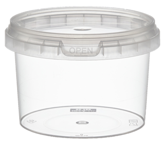 Pots sécurité, PP, micro-ondes.