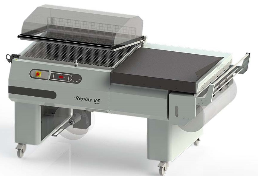 RP85 : Soudeuse à cloche pour film thermo rétractable, laize 800 mm