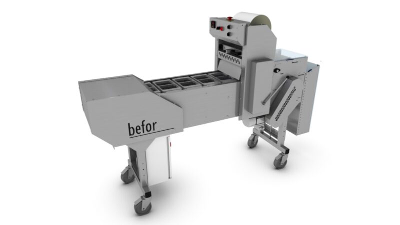 SC 2000 : Scelleuse de barquettes automatique en ligne, format max 325x265 mm