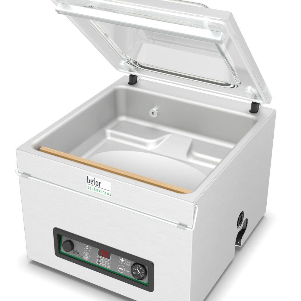 SVB 420 SVB 420 : Machine sous vide sur table 21 m3/h, soudure 420 mm