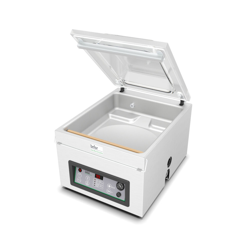 SVB 420 XL SVB 420 XL : Machine sous vide sur table 21 m3/h, soudure 420 mm