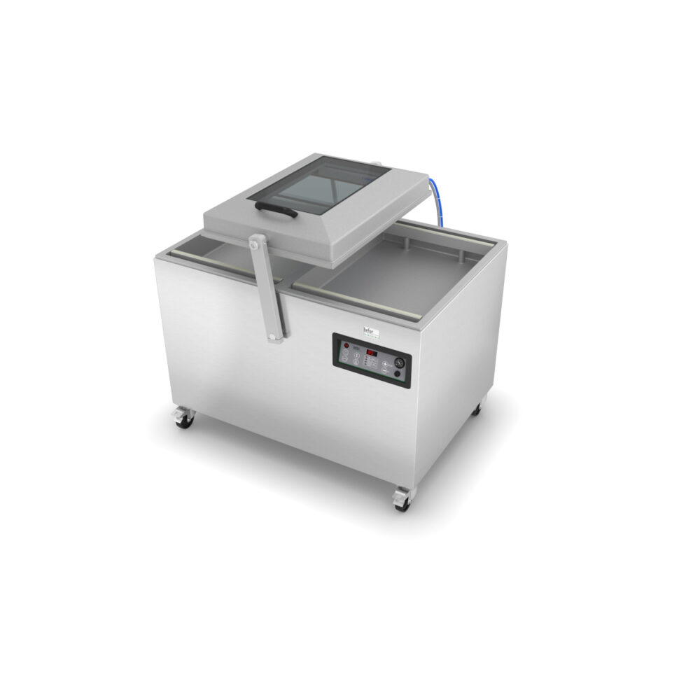 SVF 2-700 : Machine sous vide double cloche 100m3/h,soudure 2x550 mm