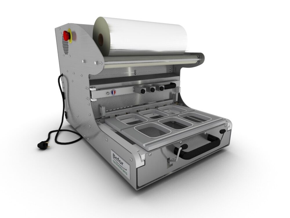 THERMOP XL : Scelleuse de barquettes semi-automatique, format max 263x162 mm