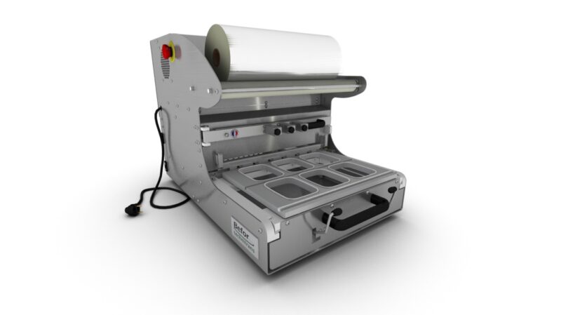 THERMOP XL : Scelleuse de barquettes semi-automatique, format max 263x162 mm