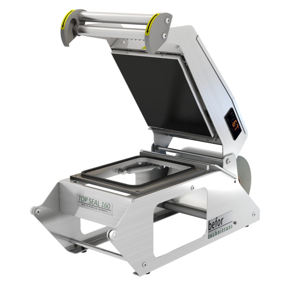 TOPSEAL 160 : Scelleuse de barquettes manuelle inox avec verrouillage TOPSEAL, format max 227x177 mm