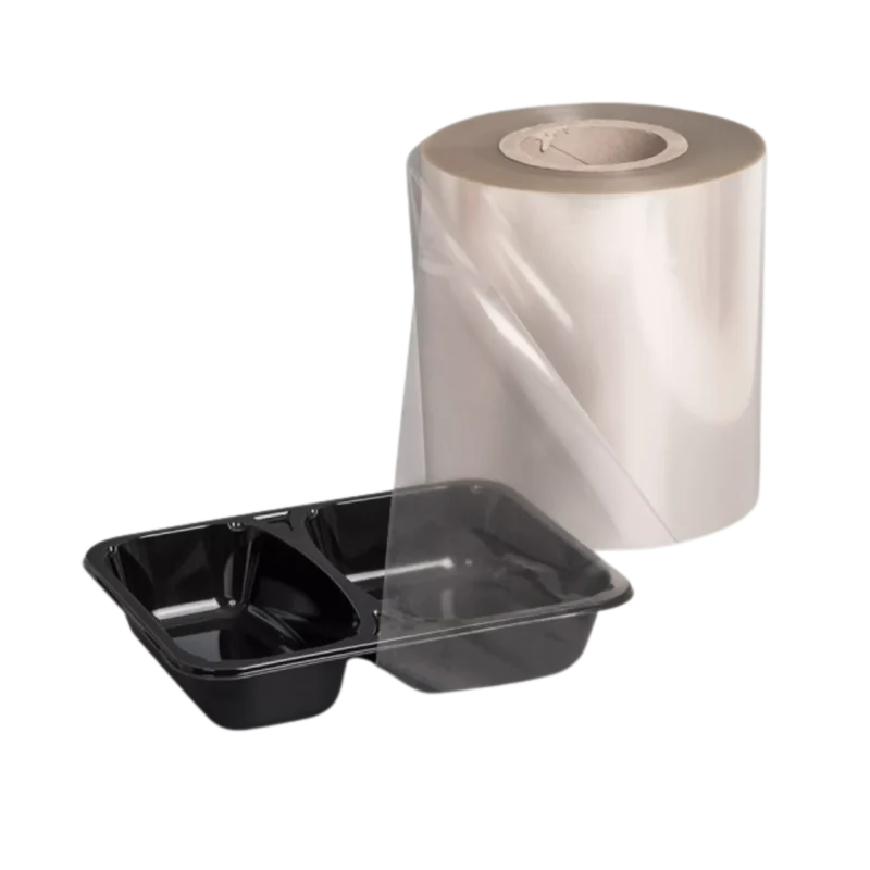 Film pelable sur barquettes PP, soudable sur barquettes APET/PE, micro-ondable (-20°C / +120°C)