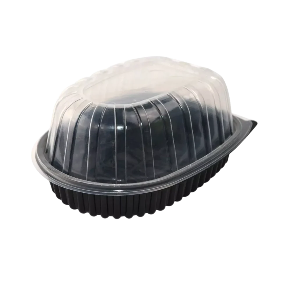 Chicken shells, 100% recyclable, microwaveable.