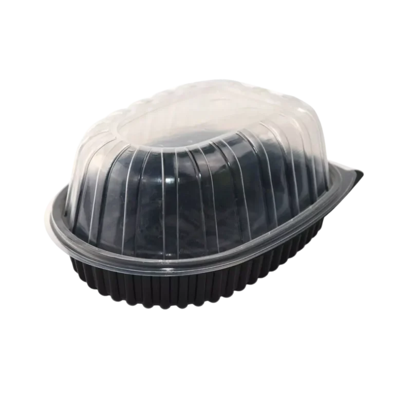 Chicken shells, 100% recyclable, microwaveable.