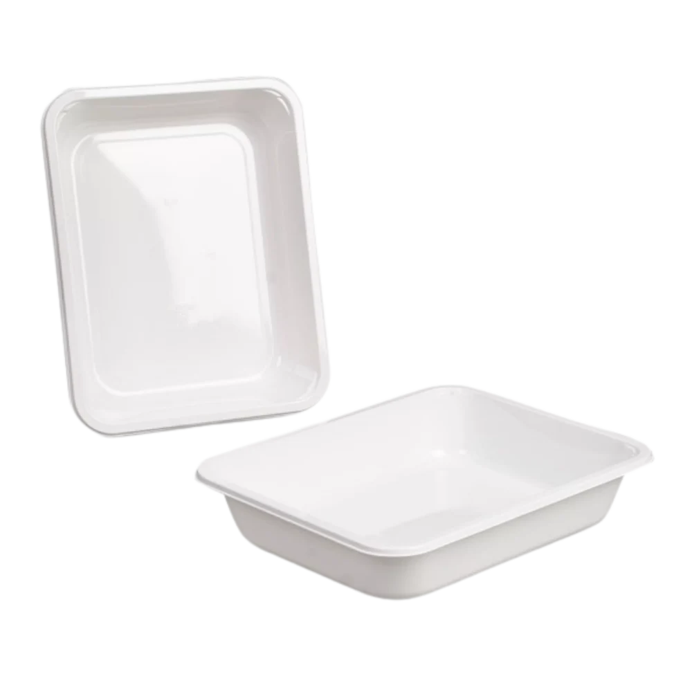 APET mono trays (-40°C / +80°C): ideal for fresh produce, oxygen barrier