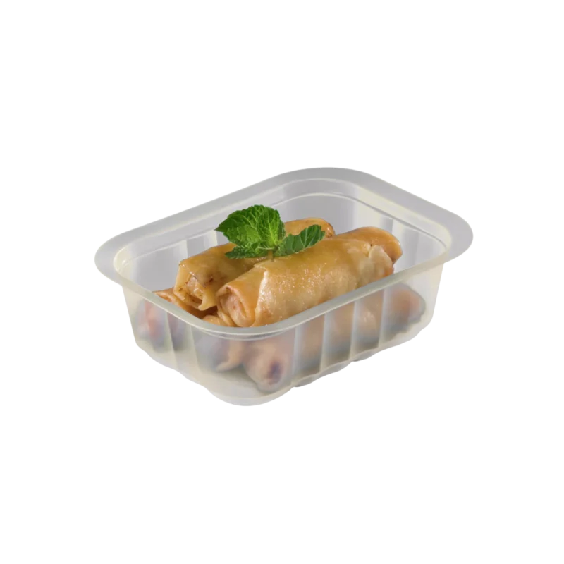 BARQUETTES MCL : Barquettes PP, micro-ondable (-20°C / +120°C) thermoformées de 250 GR à 2,5 kg, 227x177 ou 177x113 ou 112x88 mm