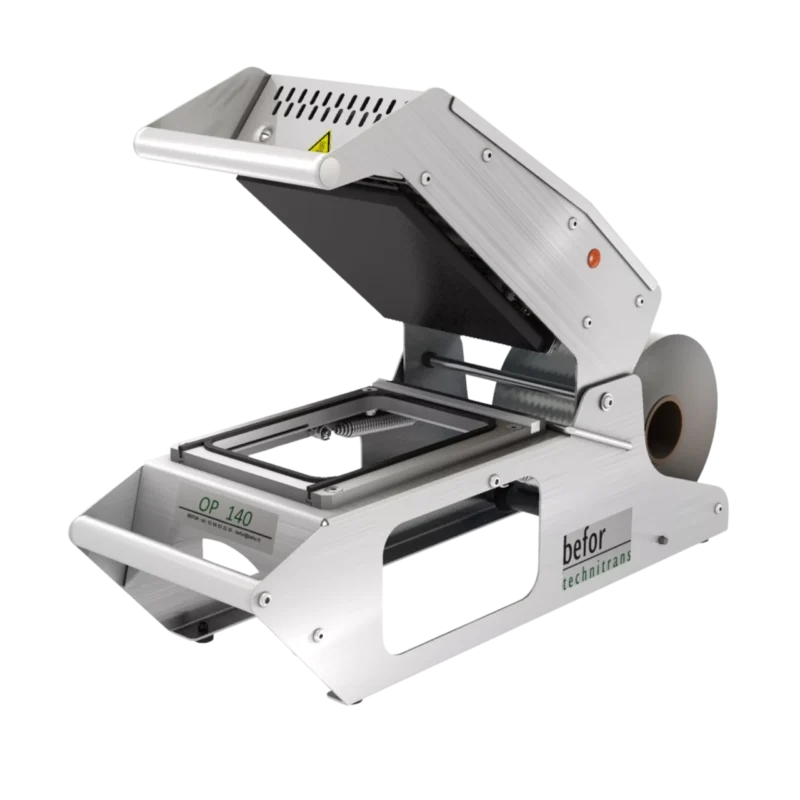 OP140_SCELLEUSE_BARQUETTES_MANUELLE-scaled OP 140 : Scelleuse de barquettes manuelle inox avec matrice 2 empreintes CLTP