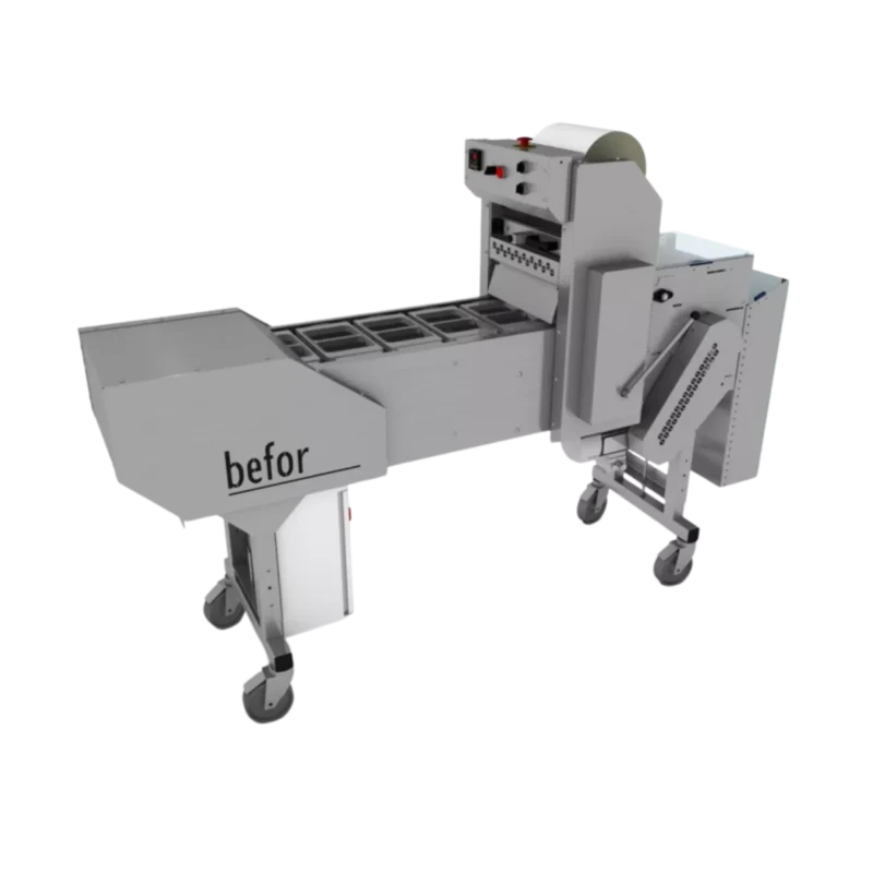 SC 1000 : Scelleuse de barquettes automatique en ligne, format max 227x177 mm