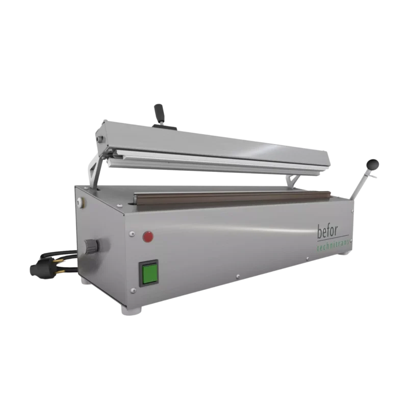 SG450_Soudeuse_sachets_impulsion-scaled SG 450 : Soudeuse de sachets par impulsion, inox, avec coupe, soudure de 450 mm