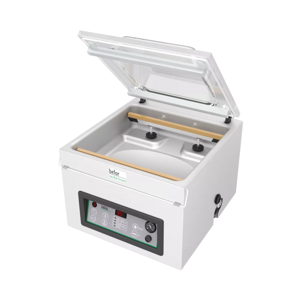 SVJ 420 DUO : Machine sous vide sur table 16 m3/h, soudure 2x420 mm