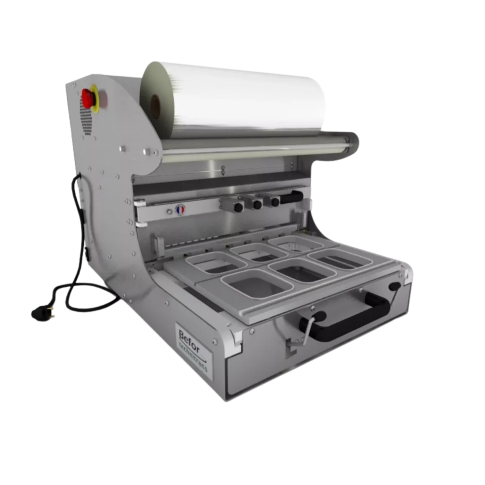 THERMOP XL : Scelleuse de barquettes semi-automatique, format max 263x162 mm