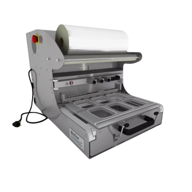 THERMOP XL : Scelleuse de barquettes semi-automatique, format max 263x162 mm
