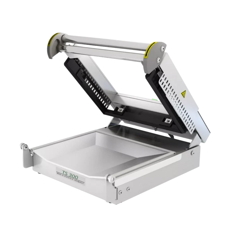TS 300 : Thermosoudeuse de papier inox, verrouillage TOPSEAL, laize 350 mm